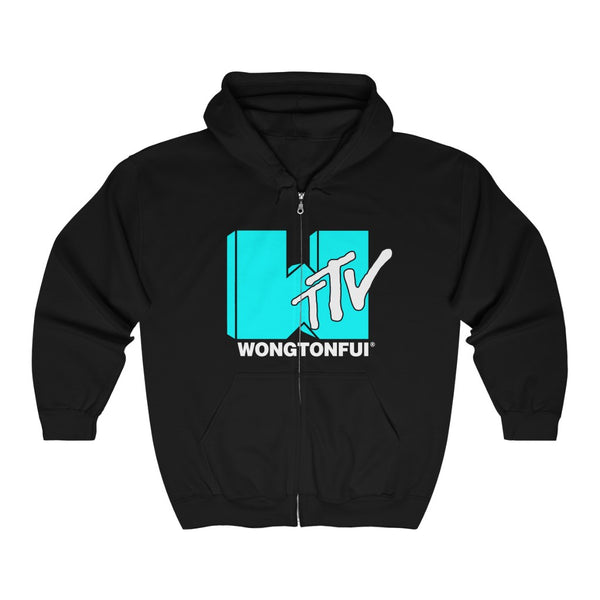 wOngtonfui TTV Zip-up Hoodie - Light Blue